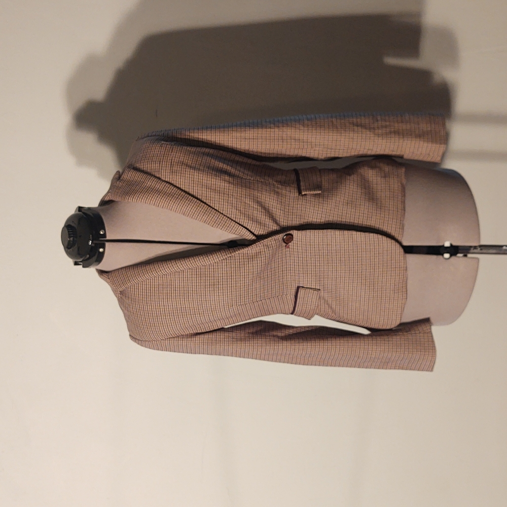 The Savile Row Co. London Brown Houndstooth Blazer Sz M